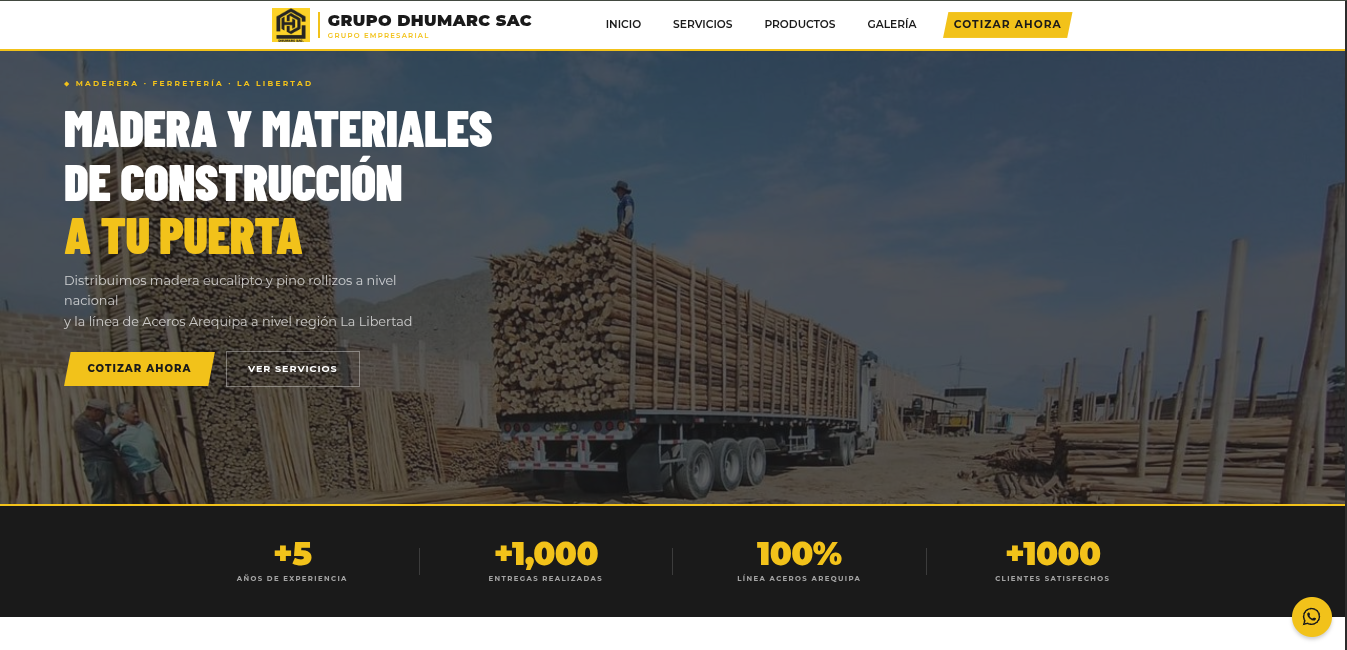 Captura del proyecto Grupo Dhumarc