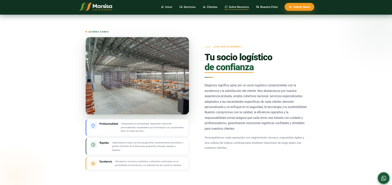 Web corporativa - Marsisa — captura 3