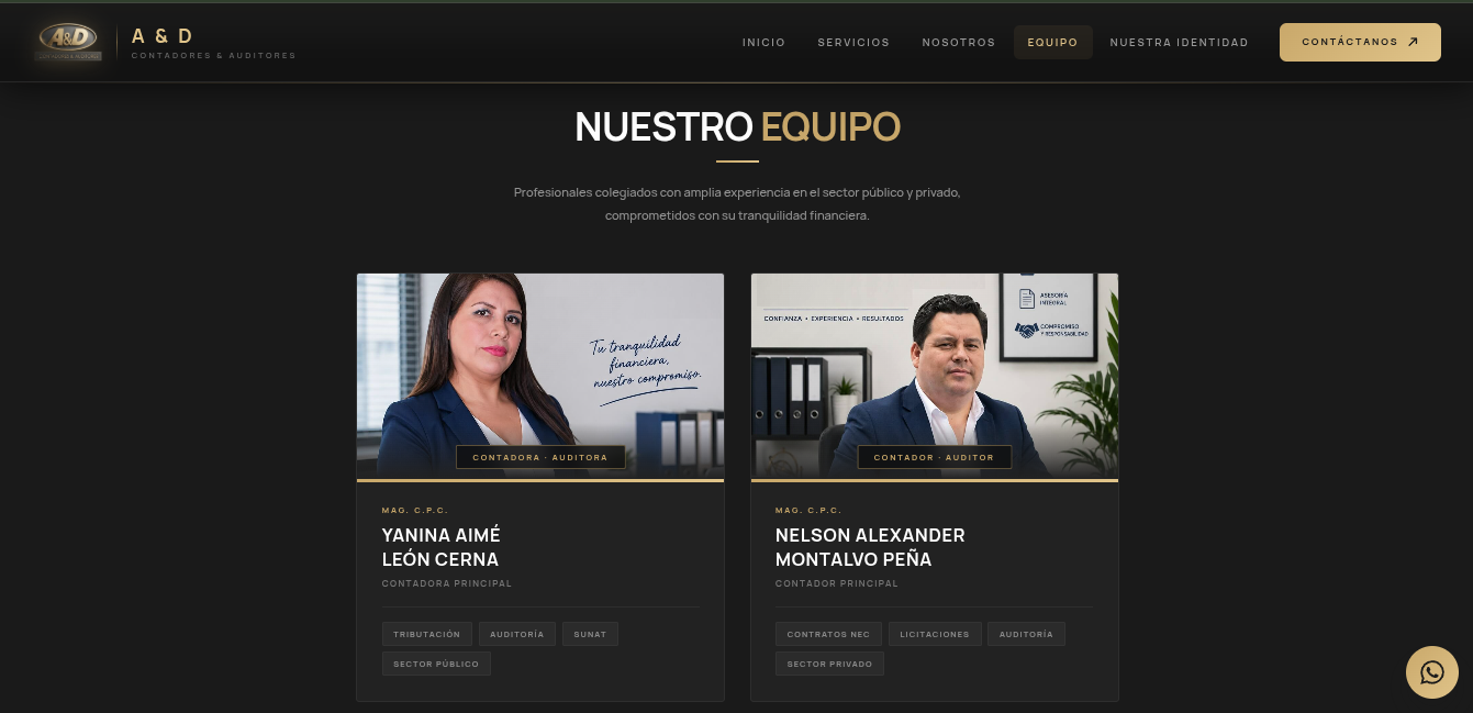 A & D Estudio Contable y de Auditoría — captura 3