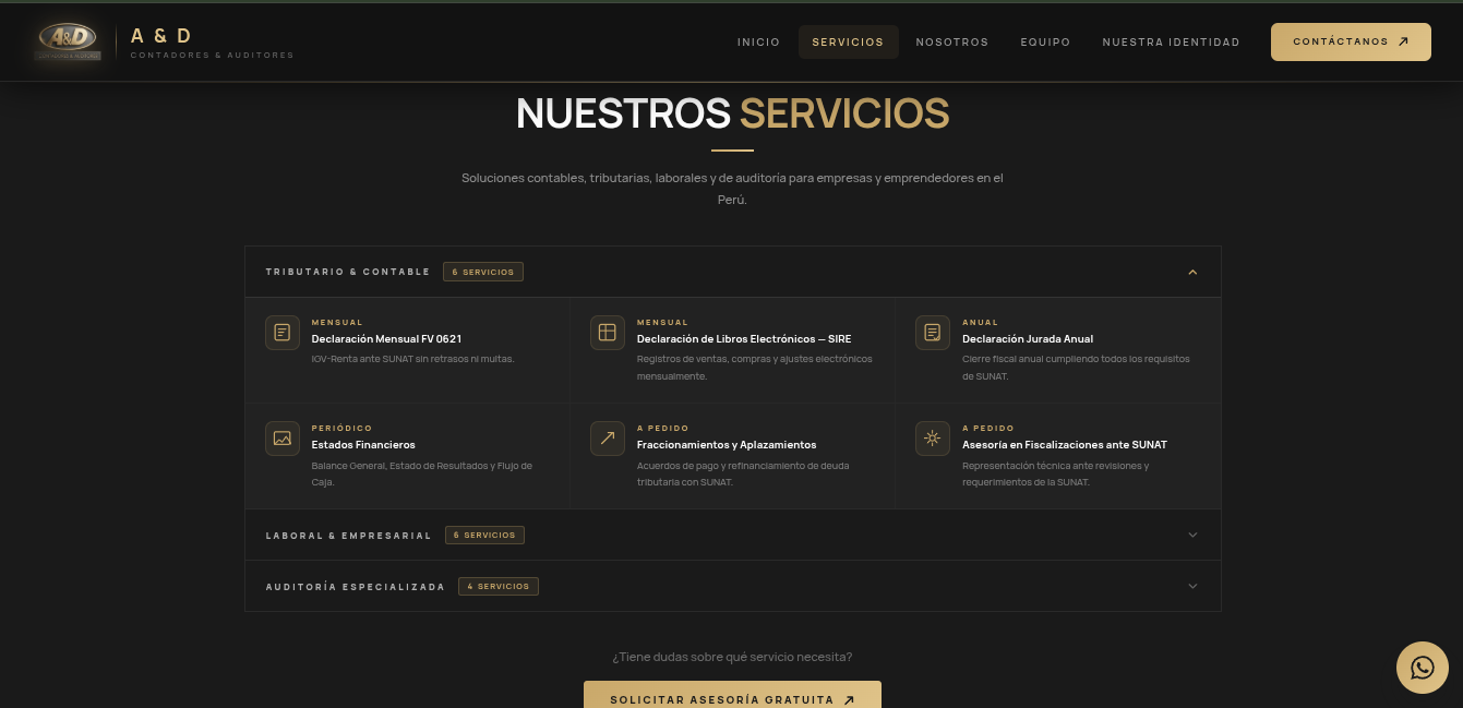 A & D Estudio Contable y de Auditoría — captura 4