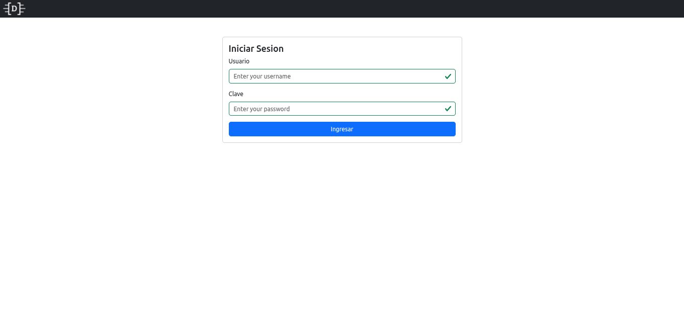 Captura del proyecto Grupo Santi App