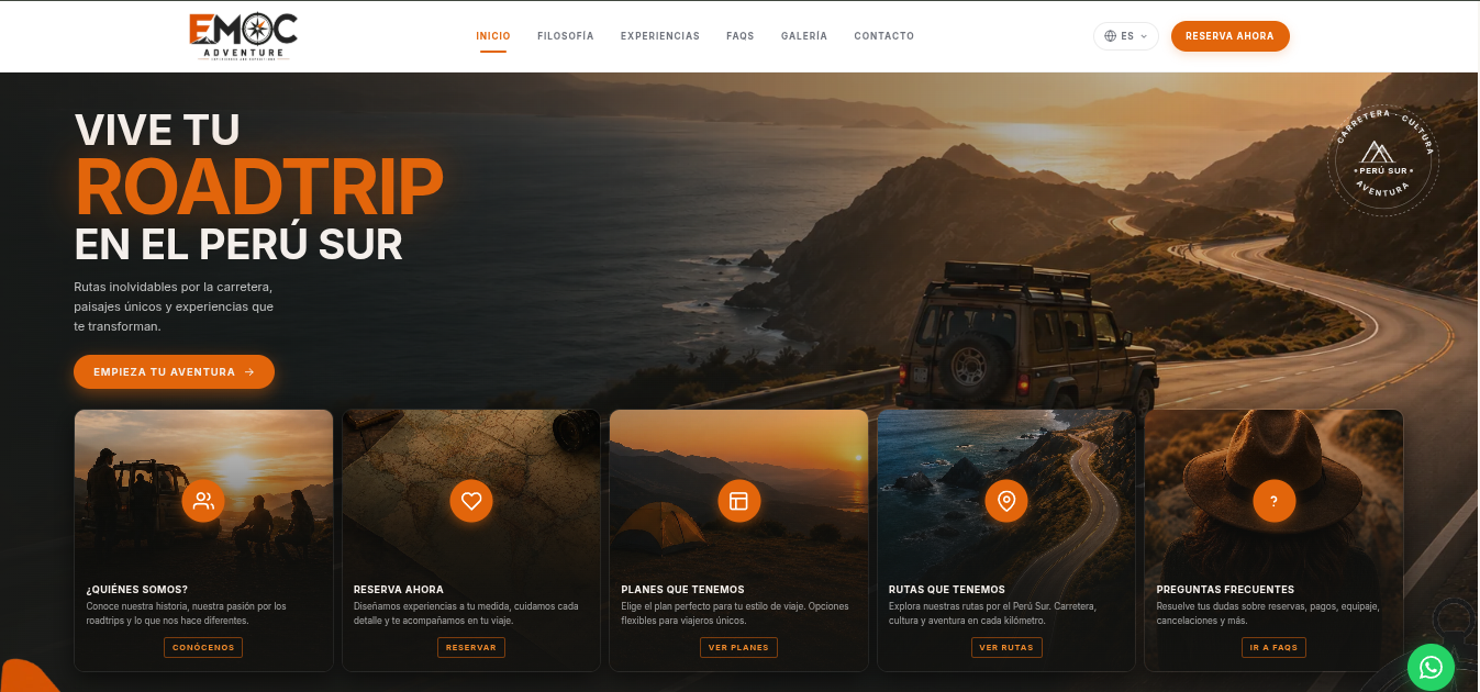 Captura del proyecto EMOC Adventure